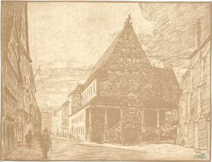 Fischer, Theodor; Stuttgart; Gustav-Siegle-Haus - Perspektive
