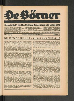 Bildende Kunst / Kunst und Siedlung