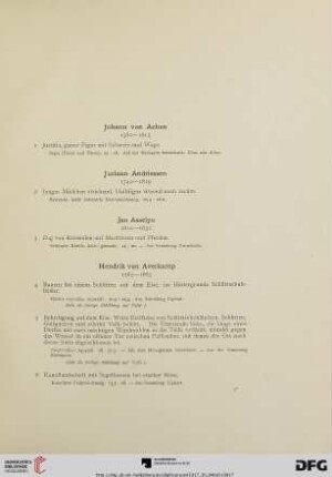 Alte Meister 15-18. Jahrhundert (Nr. 1-678)