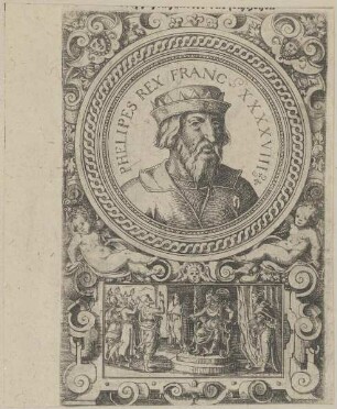 Bildnis von Philippes V., König von Frankreich
