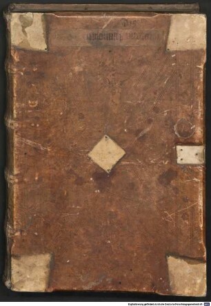 Liber de vita Christi ac pontificum omnium : mit Vorwort des Autors an Papst Sixtus IV. Mit Widmungsbrief an den Autor von Hieronymus Squarzaficus