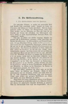II. Die Völkerwanderung.