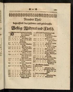 487-560, IX. Von den gesottenen und gedaempfften Geflueg, Wild-pret ...