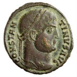 Münze, Follis, Aes 3, 326 - 328 n. Chr.