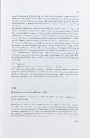 D 24. Kanonistische Sammelhandschrift