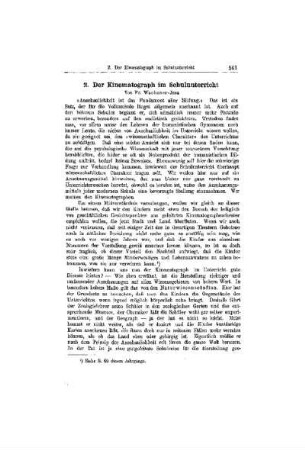 Der Kinematograph im Schulunterricht