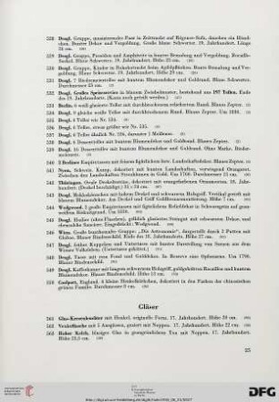 Gläser (Nr. 561-585)