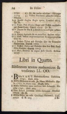 Libri in Quarto