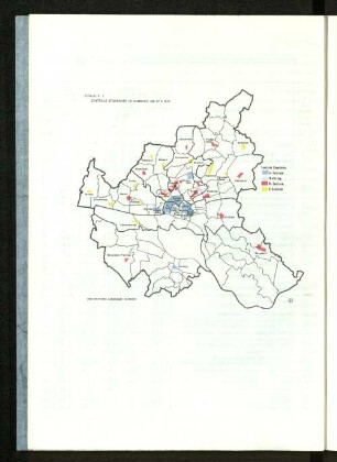 Zentrale Standorte in Hamburg am 27.5.1970