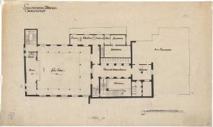 Bestelmeyer, German; München; Studentenhaus - Obergeschoss (Grundriss)