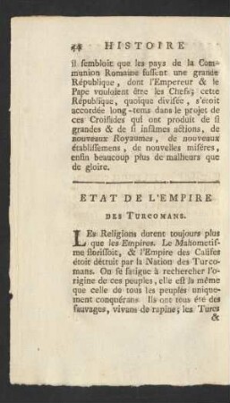 Etat De L'Empire
