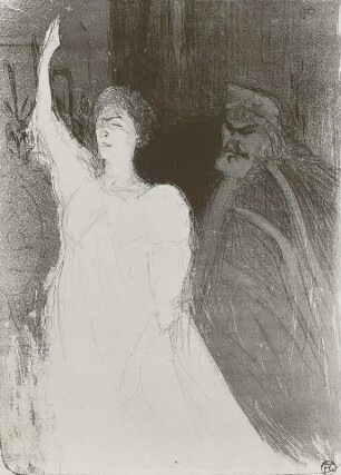 Bartet und Mounet-Sully in "Antigone"