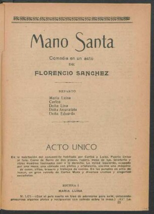Mano santa