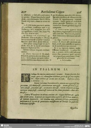In Psalmum LI. Psalmus LI.