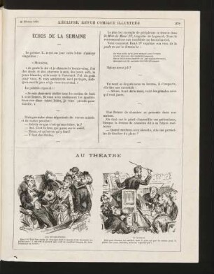 Au théâtre