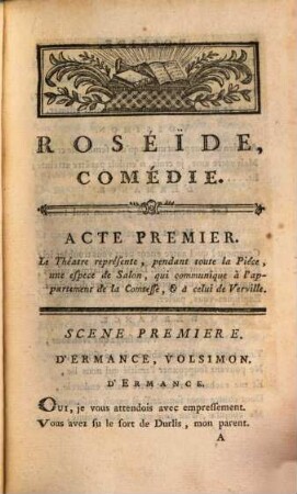 Roseide : Comedie