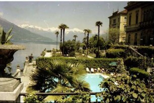 Bellagio: Schwimmbad vor dem Hotel, Villa Serbelloni