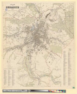 Plan von Chemnitz