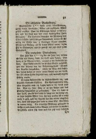 Die achtzehnte Beobachtung.