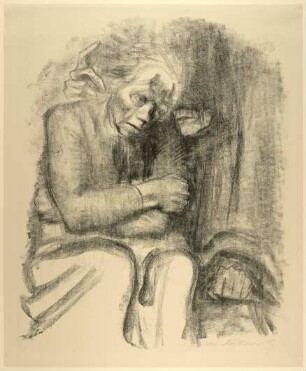 Kollwitz, Käthe: Abschied und Tod (Einleitungsblatt der gleichnamigen Folge)