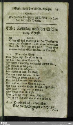 Erster Sonntag nach der Erscheinung Christi