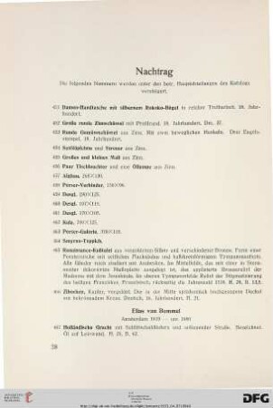 Nachtrag (Nr. 451-474)