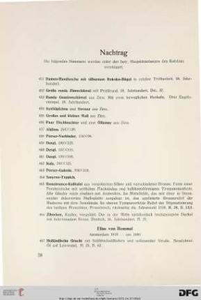 Nachtrag (Nr. 451-474)
