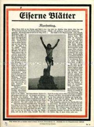 Patriotisches Flugblatt aus der Reihe "Eiserne Blätter", Nr. 18: "Karfreitag"
