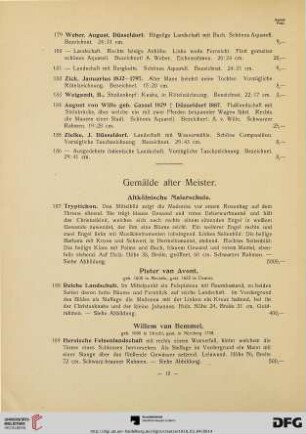 Gemälde alter Meister (Nr. 187 - 257)