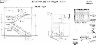 Göppingen: Bauteil 1 Bewehrungsplan Treppe