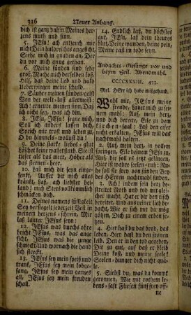 Andachts-Gesänge vor und beym Heil. Abendmahl.