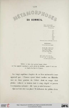 Les métamorphoses du sommeil