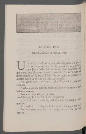 Capítulo LXVI - Indulgencia y gratitud