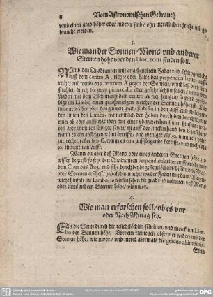 4. Wie man erforschen soll/ ob er vor oder Nach Mittag sey.