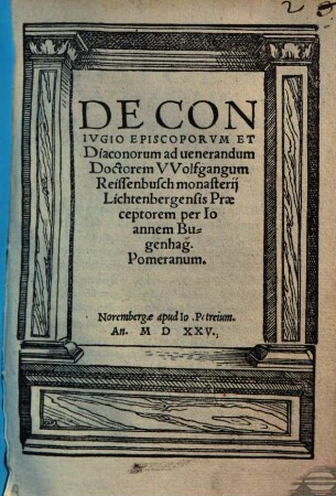 De conjugio episcoporum et Diaconorum