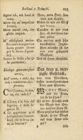Dialogo quarantesimo terzo / Das drey u. vierzigste Gespräch