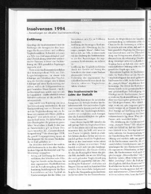 Insolvenzen 1994
