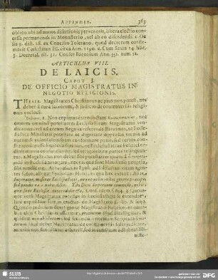 Articulus VIII. De Laicis