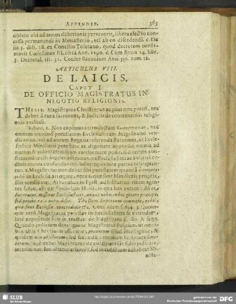 Articulus VIII. De Laicis
