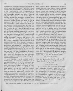 Über die Javanische Sprache und das Studium derselben in den Niederlanden von B. J. Veth (Beschluss von Nr. 101)