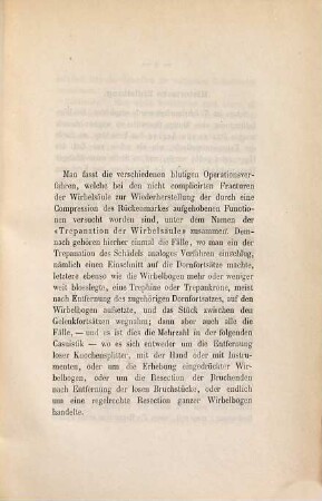 Die Trepanation der Wirbelsäule bei Wirbelfracturen : Inaug.-Diss.