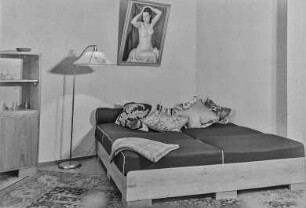 Wohnhausinnenansicht Schlafzimmer : Inneneinrichtung eines Schlafzimmers