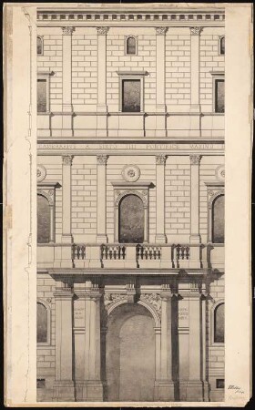Palazzo della Cancelleria, Rom: Teilfassadenansicht