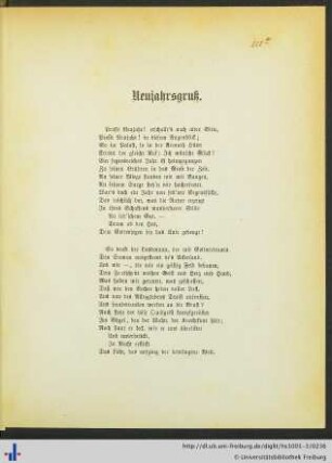 Neujahrsgruß.