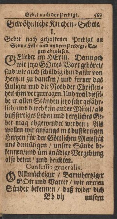 Gewöhnliche Kirchen-Gebete