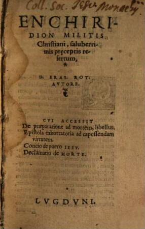Enchiridion Militis Christiani