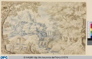 Landschaft mit Amor, Apoll und Daphne
