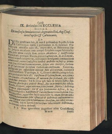 IX. Articulus De Ecclesia.