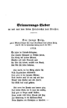 Erinnerungs-Lieder