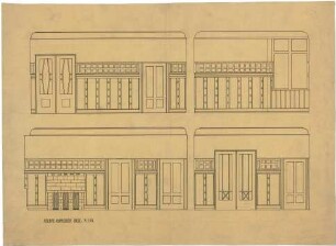 Billing, Hermann; Karlsruhe, Eisenlohrstr. 45; Haus Hornecker (Rothfuss) - Diele, Wände (Ansichten)